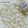 Rhinestones de circonita amarillo dorado para decoración de uñas, mini strass pequeños de color amarillo de fondo plano y forma irregular, efecto iluminador, accesorios de decoración de uñas ponibles