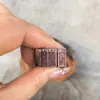 Sello Tian Shi de Madera de Azufaifo Mini 1.5X0.6Cm Sello Yang Ping Zhi Du Gong 1.5Cmx1.5Cm Sello Pintado a Mano