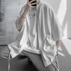 Abrigo Xia te talla grande Estilo Lazy Japonés Retro Camisa de Manga Corta Verano Delgada 300 Jin Destripador Camisa Guapa para Hombre y Mujer