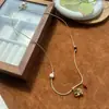 Collar Swah* Elefante Tótem Mismo Estilo que Dong Jie Cuerda Tejida a Mano Nicho Retro Cadena de Suéter de Elefante de Alta Gama con Cuentas