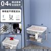Lavabo simple con combinación de gabinete, mini lavabo de pared, lavabo para baño de apartamento pequeño, inodoro, balcón, cerámica