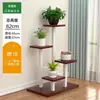 Estante para Flores de Hierro Forjado de Múltiples Niveles Estilo Nórdico con Ruedas, Soporte Móvil para Macetas de Piso para Sala de Estar, Estante para Almacenamiento de Flores en Balcón