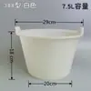 Cubo de Goma para Neumáticos, Cubo de Cemento, Cubo Gris Fuerte y Duradero para Obra, Cubo Redondo de Plástico para Flores, Cubo Doméstico