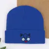 Nuevo Gorro de Punto Cálido Bordado con Diseño de Caricatura de Cara Sonriente para Hombres y Mujeres, Gorro de Lana Jigglypuff de Moda para Otoño e Invierno, Gato de Anime