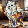 Luz Noturna LED para Cachorro Novo Modelo Transfronteiriça Estátua de Animal Artística Decoração Criativa de Mesa Artesanato de Resina para Cabeceira