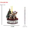 Decoración Navideña Colgante de Papá Noel Decoración para Árbol de Navidad y Hogar Colgante Acrílico 2D Transfronterizo Nuevo Producto