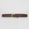 Cinturón Accesorios de Moda Versátil con Acabado de Alta Gama, Cinturón Decorativo de Cuero para Mujer, Cinturón de Jeans de PU con Hebilla de Pin, Cinturón para Pantalones Estilo Ins