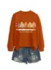 El otoño es mi favorito Amazon eBay sitio independiente moda versátil mujer cuello redondo manga larga sudadera