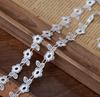 Renda Branca Vazada Bordada Acessórios de Renda Roupas Colar Porta-Cartões de Roupa Artesanal DIY Borda Estreita Decorativa