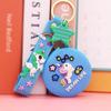 Espejo de maquillaje plegable resistente a caídas, versión coreana de dibujos animados, nuevo, empaque individual, espejo plegable duradero, regalo, venta al por mayor