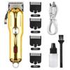 Cross-border Homens Cabeça de Óleo Cortador de Cabelo Elétrico LCD Digital Display Elétrico Cortador de Cabelo Salão de Cabeleireiro Doméstico USB Recarregável Cortador de Cabelo