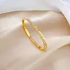[Acero de titanio de cuerpo completo] Pulsera de acero de titanio con diamantes completos estilo INS europeo y americano pulsera de acero inoxidable de moda retro transfronteriza minimalista