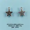 Venta Caliente Transfronteriza Serie de Estrellas de Cinco Puntas de Aleación para Manualidades Estilo Ins Accesorios de Joyería para Pulsera Collar