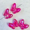 Fantasía de Verano Nuevo Galvanizado UV Mariposa Mariposa Voladora Cadena de Teléfono Móvil con Cuentas DIY Colgante Collar Accesorios de Joyería