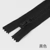 Zíper de resina nº 5 com extremidade fechada material duro cremalheira grossa preto em estoque sacos jaqueta de plumas tenda roupa casaco boca fixa