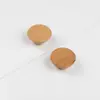 Puxador Pequeno de Furo Único em Madeira Maciça Minimalista Moderno para Porta de Guarda-Roupa, Gaveta, Puxador de Madeira para Armário de Cozinha, Cômoda, Botão Redondo, Puxador de Madeira