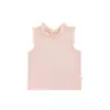 Chal sin mangas con cuello de encaje para niñas Wulibu 2026 Nuevo estilo de verano Top de tirantes fresco con lazo para niños