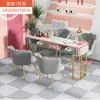 Mesa y silla para uñas estilo nórdico ins net red lujo ligero estilo japonés individual doble precio especial económico