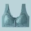 Fivela Frontal Transfronteiriça Tamanho Grande Sem Aro Comércio Exterior Sutiã Roupa Íntima Seios Grandes Parecem Menores Confortável Respirável Renda Feminina Sexy