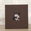 Álbum de Fotos Laminado Autoadhesivo con Cubierta de Lino Transfronterizo para Fotos Familiares, Álbum de Sellos Hecho a Mano Autoadhesivo Tipo DIY, En Stock