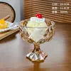 Vaso Alto para Helado Tazón de Postre Moderno Ins Yogur Fruta Pudín Helado Plato de Frutas Taza