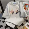 2026 Nuevo Estilo de Verano Perezoso Estilo Universitario Camiseta de Manga Corta para Hombres y Mujeres, Informal Holgada Vintage Ropa de Trabajo Superior
