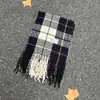 Cachecol Xadrez Vermelho de Natal para Mulheres no Outono e Inverno Estilo Coreano Imitação de Caxemira Luxo Acessível Alta Qualidade Cachecol Xale Quente