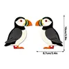 Mz1051-1080 Pegatinas de Esquina de Pájaros y Palomas de Madera Transfronterizas para Puertas y Ventanas del Hogar, Pegatinas de Pared Decorativas de Animales
