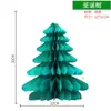Loja de decorações de Natal bola de favo de mel pendurada árvore de Natal cena de boneco de neve velho veado chapéu layout