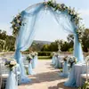 Envio Internacional de Gaze de Malha Transparente Macia para Decoração de Cenário de Festival, Casamento, Festa de Aniversário