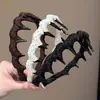 Diadema dentada para mujer, diadema de corona alta, no presiona las raíces del cabello, añade volumen, hace que la cara parezca más pequeña, pinza para el pelo antideslizante, salvación para cabezas planas