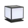 Lámpara de poste para patio exterior, jardín, villa, poste de puerta, barandilla de portón, lámpara de pared solar de inducción súper brillante para el hogar