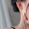 Aretes de plata esterlina S999 en vivo en línea rojo fabricantes aretes de alce coreanos aretes de temperamento creativo aretes simples de personalidad