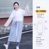 Capa de chuva EVA, modelo descartável resistente de alta espessura, capa de chuva de peça única para corpo inteiro, poncho impermeável para exterior, espessada