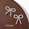 Perla de imitación japonesa lazo flor hueca diy tejido a mano con cuentas pinza para el cabello accesorios para el cabello material para aretes al por mayor