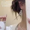 Pendientes Largos de Borla de Perlas de Lujo Ligero Estilo Francés para Mujer, Diseño Largo con un Toque de Alta Gama, Diseño Único, Estilo Nuevo, Versátiles y Elegantes