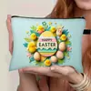 Temu Amazon Páscoa Porta-moedas Grande Armazenamento de Cosméticos Bolsa de Armazenamento Portátil de Grande Capacidade para Passeios