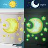 Feifan Luminoso Mg-Ym024 Acuarela Luna Brillante y Estrellas Decoración de Pared para Baño Inodoro Pegatina Venta al por Mayor