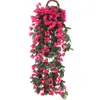 Enredadera de Flores Artificiales Beile para Colgar en la Pared, Orquídea Colgante, Flor para Maceta Colgante, Flor para Colgar en la Pared para Decoración de Sala de Estar y Balcón