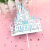 Decoración de Pastel de Princesa Elsa de Cuarta Generación Dibujos Animados Muñeca Elsa de Frozen Figura de Olaf Topper de Castillo