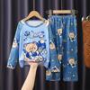 Pijamas de niño niños niñas ropa de casa de manga larga otoño bebé niñas traje casual de dibujos animados se puede usar afuera