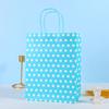 Bolsa de Papel Kraft de Lunares Arcoíris Bolsa de Regalo Bolso Souvenir Bolsa para Empaquetar Regalos Bolsa de Compras Fabricante Venta al por Mayor