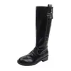 6337-2 Botas Altas de Caballero para Mujer, Colección Otoño/Invierno 2026 Nuevo, Botas Largas Melard, Botas Altas de Pierna Gruesa, Botas para Mujer de Tallas Grandes