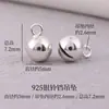 Pingente de sino de prata S925 Chen, contas para pulseira DIY feitas à mão, tornozeleira, pingente de colar, acessórios atacado
