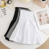 Falda Corta de Estilo Coreano de Alta Gama Estilo Ballet para Maternidad Falda Plisada que Cubre las Caderas Falda Pantalón Verano Línea A Falda Corta de Maternidad