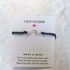 Pulsera de tarjeta con gancho de onda, colgante de aleación, pulsera de cuerda de cera, venta directa de fábrica, segunda mano