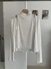 Conjunto de dos piezas KEKEZOON para mujer: chaleco de cuello medio alto + camiseta de manga larga con cárdigan, atuendo versátil de otoño 9033