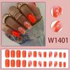 Moda de unhas postiças para meninas doces e floridas estilo europeu e americano, estilo ins, removível, 24 peças na caixa, lote misto