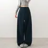 2026 Pantalones de Pierna Ancha de Color Sólido de Cintura Alta para Mujer Antiarrugas Amigables con la Piel Sueltos Rectos Pantalones de Traje Pantalones Casuales para Mujer