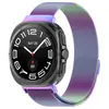 Para Samsung watch7ultra Correa Milanesa GalaxyWatch7 Mismo Tipo Grano de Cabeza Hebilla Plegable Correa de Metal
